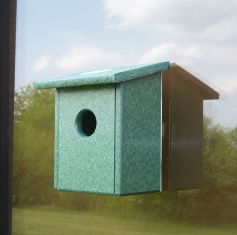 Recycled Plastic Eco-friendly Nest View Bird House!